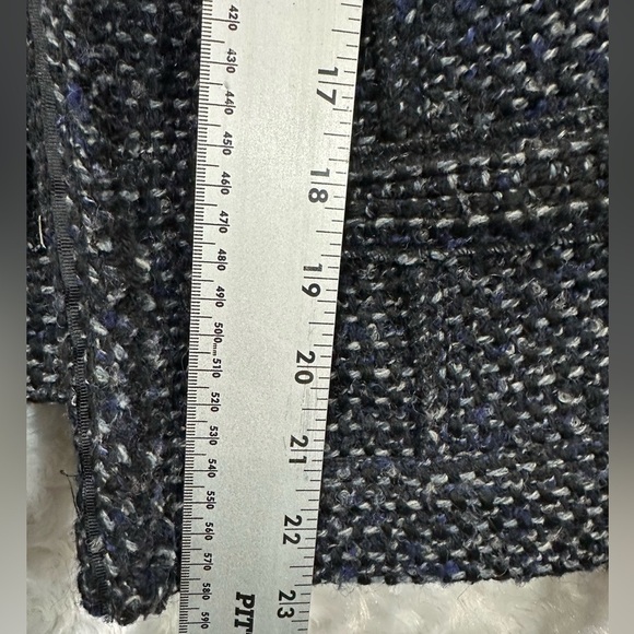 Will Smith Women's Black White & Blue Tweed Jacket - Picture 7 of 12